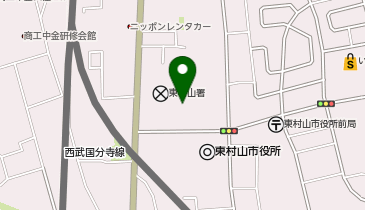 東村山市民センターの地図画像