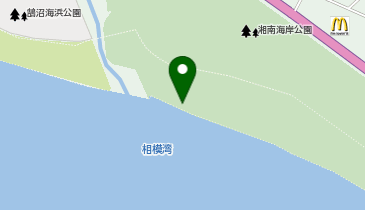 引地川河口(サーフスポット)の地図画像