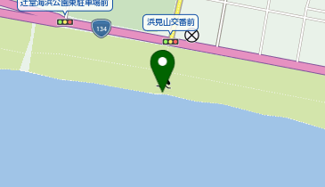 辻堂正面(サーフスポット)の地図画像