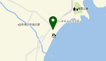 田牛(サーフスポット)の地図画像