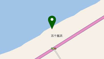 五十嵐浜(サーフスポット)の地図画像