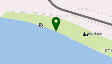 西磯(サーフスポット)の地図画像