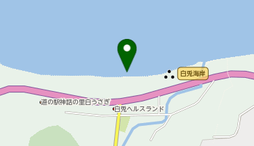 白兎(サーフスポット)の地図画像