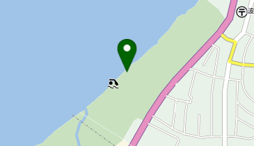 波子(サーフスポット)の地図画像