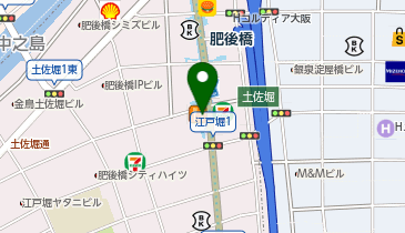 AFLO(アフロ) 肥後橋店の地図画像