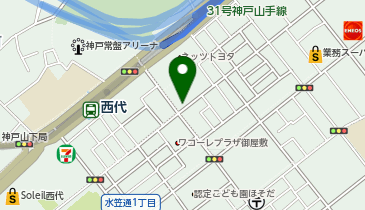 鶏笑 西代店の地図画像