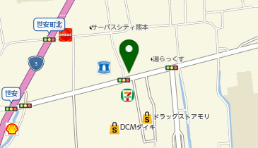 鶏笑 熊本店の地図画像