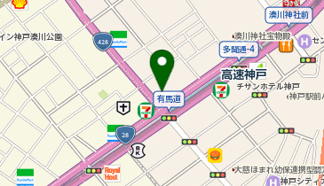 ドーミー神戸の地図画像