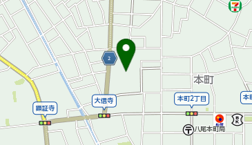 八尾別院大信寺(八尾御坊)の地図画像