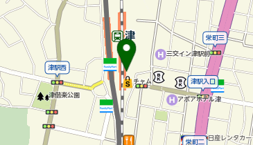 丼丼亭 津チャム店の地図画像