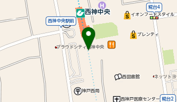 eki soare西神中央(エキソアレ西神中央)の地図画像