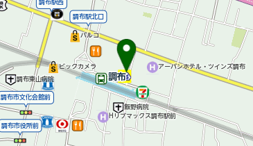 珈琲館 調布店の地図画像