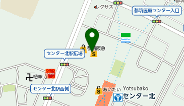 QBハウス(キュービーハウス) モザイクモール港北店の地図画像