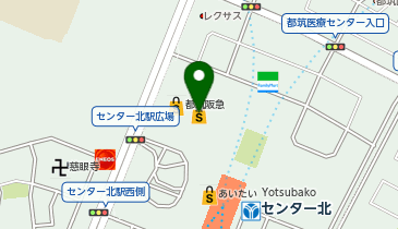 チョッキンズ モザイクモール港北店の地図画像