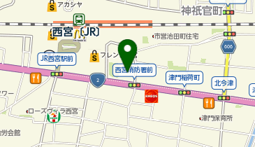 読売新聞 阪神支局の地図画像