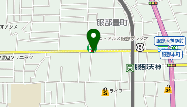 ジョニーのからあげ 豊中服部天神店の地図画像