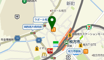 ジョニーのからあげ 枚方店の地図画像