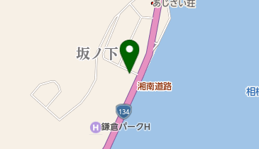 鎌倉漁協の朝市の地図画像