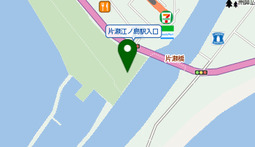 江の島片瀬漁協朝市の地図画像