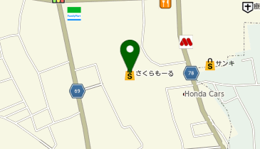大間々ショッピングセンターさくらもーるの地図画像