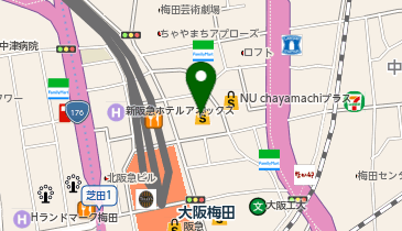 FEELCYCLE(フィールサイクル) 梅田茶屋町の地図画像