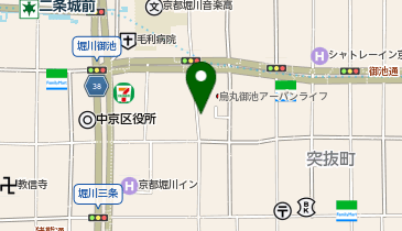 京都絞り工芸館の地図画像