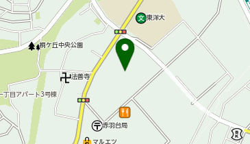 赤羽台けやき公園の地図画像