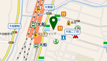 シルクハット 大船の地図画像