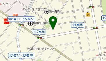 札幌市子ども未来局児童相談所の地図画像