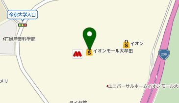 アダムワン イオンモール大牟田店の地図画像