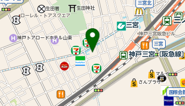 石垣島 しゃぶしゃぶ太陽 神戸三宮店の地図画像