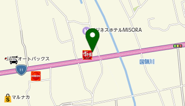 餃子の雪松 新居浜店の地図画像