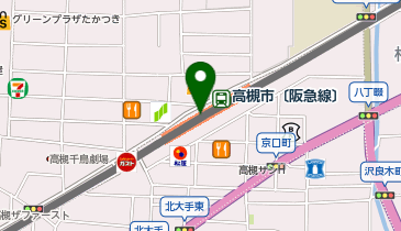 東京油組総本店 阪急高槻組の地図画像