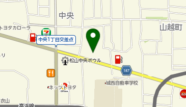 餃子香月 松山店の地図画像