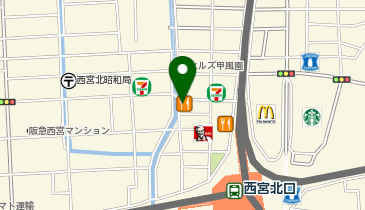 ブルーシール 西宮北口店の地図画像