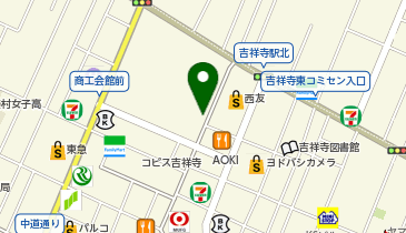 廻る元祖寿司 吉祥寺サンロード店の地図画像