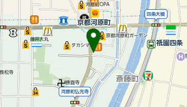 プロミス 四条河原町南自動契約コーナーの地図画像