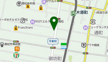 餃子の雪松 高松百間町店の地図画像