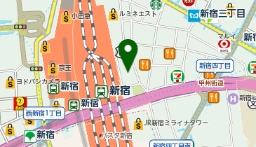 Gapストア 新宿フラッグス店の地図画像