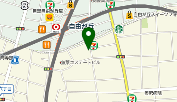 Gapストア 自由が丘MAST店の地図画像