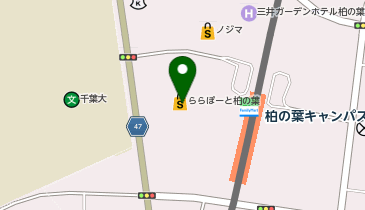Gapストア ららぽーと柏の葉店の地図画像