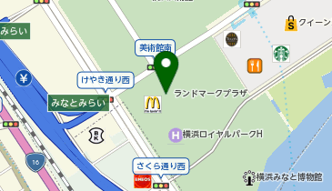 Gapストア ランドマークプラザ店の地図画像