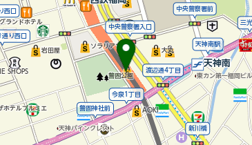 Gapストア 福岡三越店の地図画像