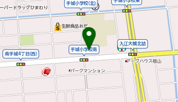 餃子の香月 手城店の地図画像