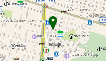 おでん処 金魚の地図画像