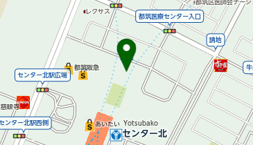 センター北マイナンバーカード特設センターの地図画像