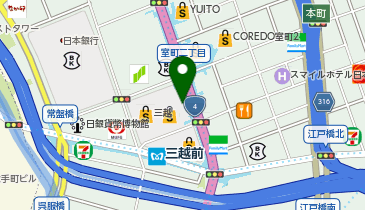 ロレックス 日本橋三越本店の地図画像