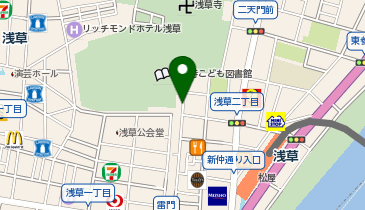 サクラカフェランドリー 浅草の地図画像