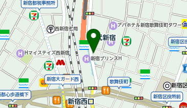 炭火焼干物定食 しんぱち食堂 西武新宿店の地図画像