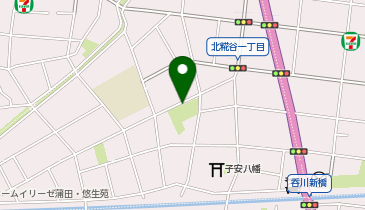 北糀谷中央公園の地図画像